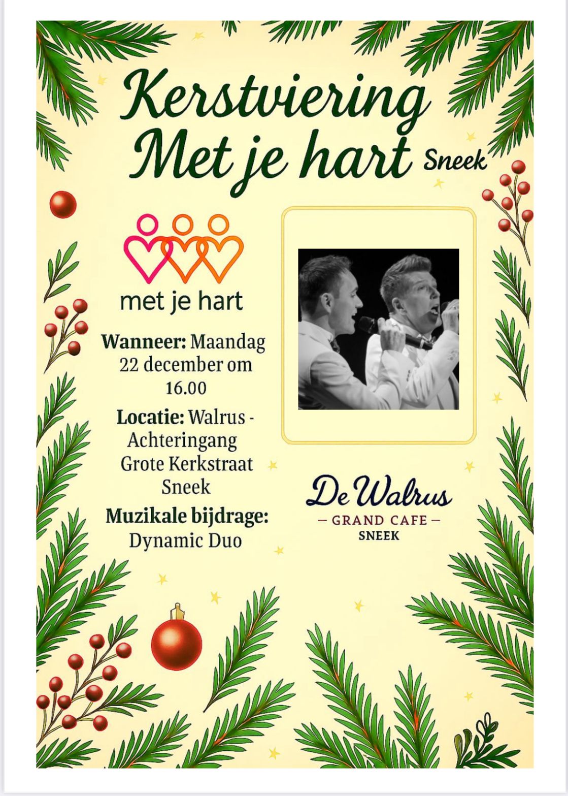 22 December 2025 - Optreden bij Kerstviering Met Je Hart